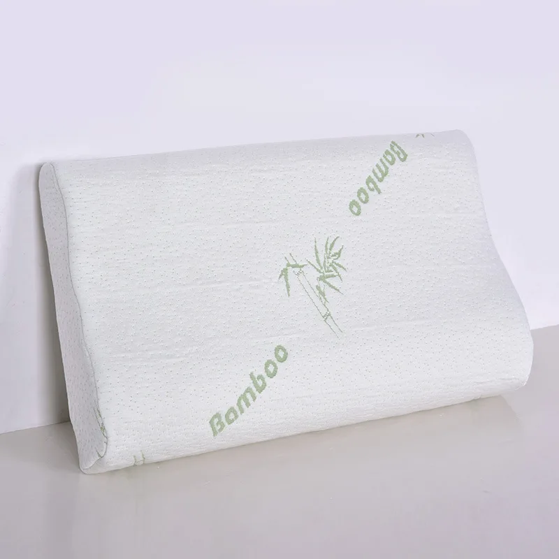Bamboo Latex Foam Pillow Bamboo Fabric Cover Contoured//Standard Shapes