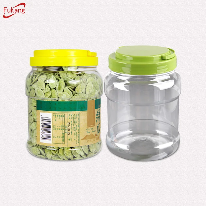 2500ml square empty plastic, candy jars