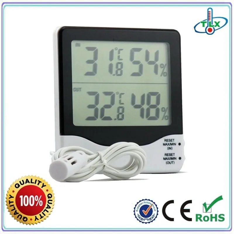 Tl8020 Digital In/out Thermometer Clock With Hygrometer Function Buy