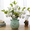 Zero Wholesale Single Stem 4 Mini Head Flowers Hydrangea Balls Vine Hydrangea Artificial Flowers