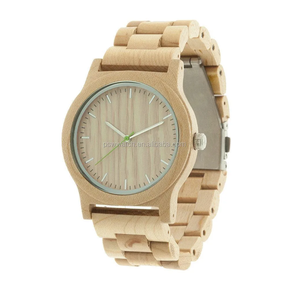 Watch natural. Наручные часы AA Wooden watches Casual Maple Silicone White.