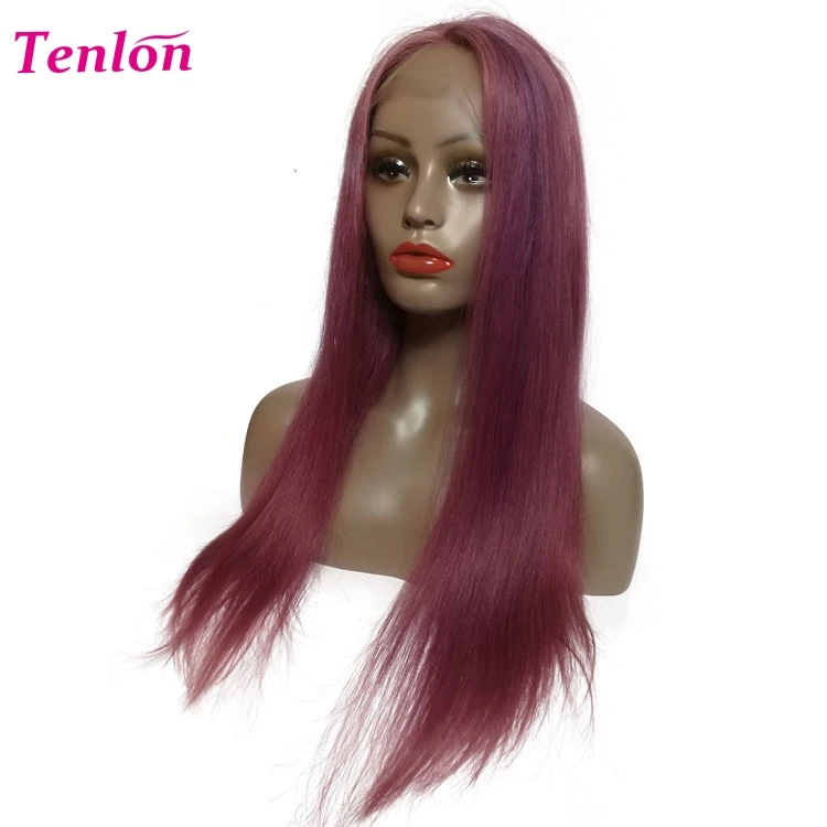 Brazilian Hair Straight Purple Wig,Horse Hair Wigs,Guangzhou Dreadlocks Wig Lace Front Wig Buy