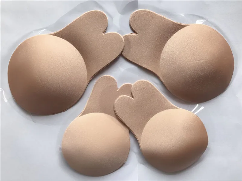 BIG SIZE Women Silicone Self-Adhesive Sticky Bra Strapless Push Up Seamless Invisible Bra Sexy Rabbit Ears Underwear For Wedding