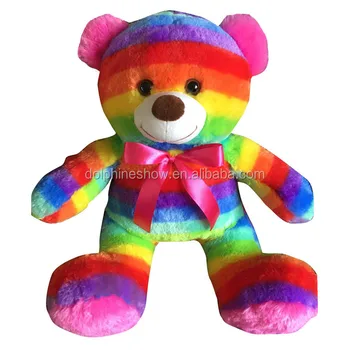 rainbow stuffed bear