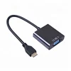 Mini HDMI to VGA Cable Adaptor with Audio Output for Camera Macbook HD Display Adaptor 0.5m