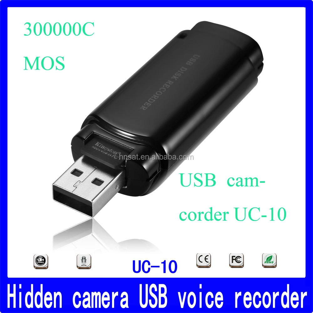 High sensitive mini USB voice recorder with hidden camera Hnsat UC-10