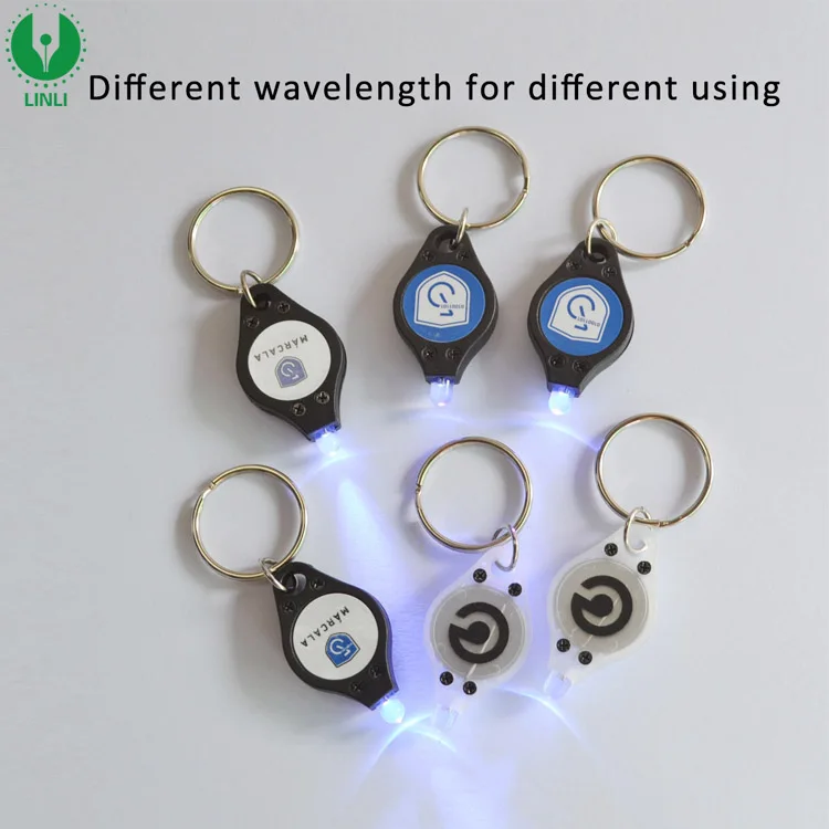 Hot Uv Mini Led Keychain Flashlight Small Blacklight Lights Buy Uv