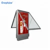 Double sides display aluminum frame street display outdoor scrolling light box