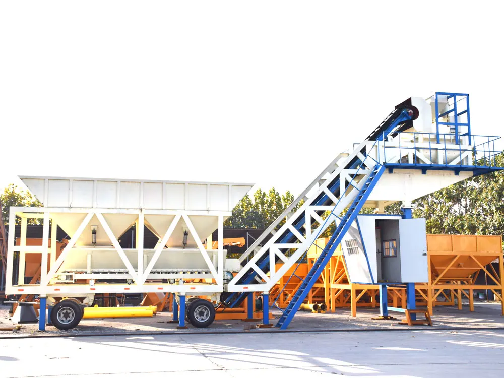 高效的移动混凝土搅拌站出售