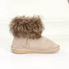 pink ankle boot with fur u ggs boots winter with warm fuzz wholesale