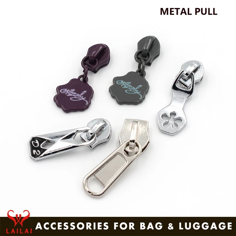 Oem Manufacturers Brand Custom Luggage Bag Fix Zipper Head Slider