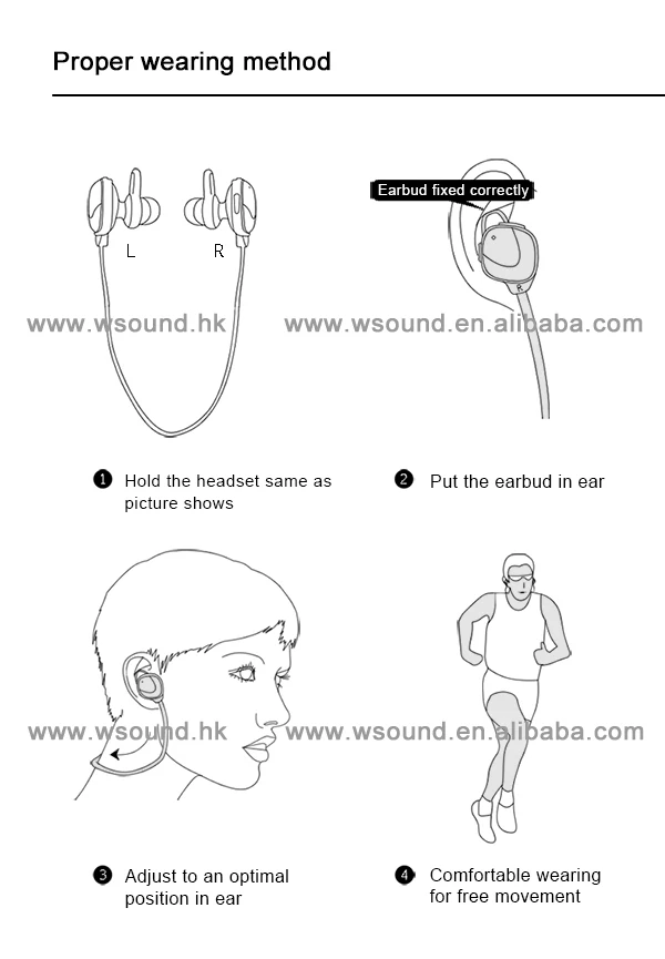 New Sport Stereo Bluetooth Earphone With Csr V4.1 Chipset - Buy