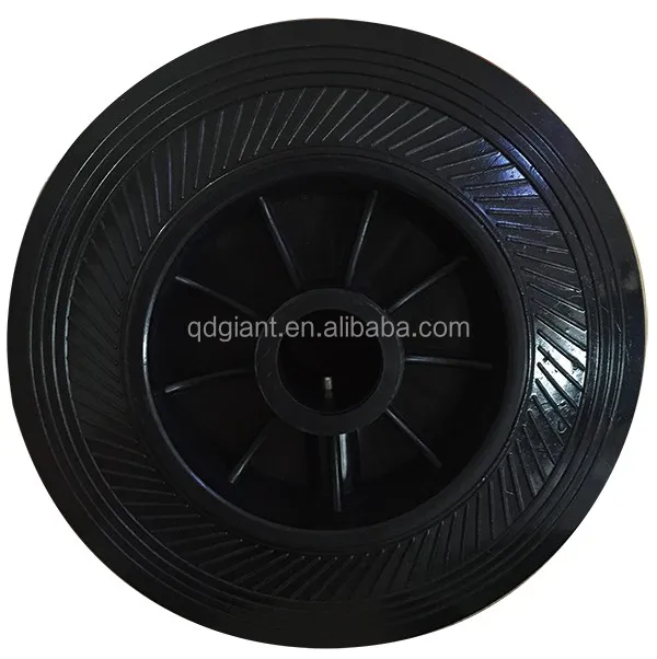 6 inch PU tyre &plastic rim trash bin wheels