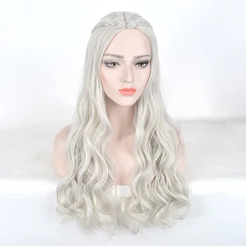 white long cosplay wig