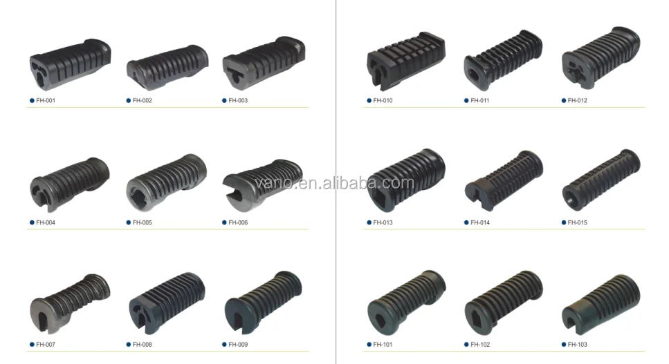 FH003 black rubber motorcycle foot pedal