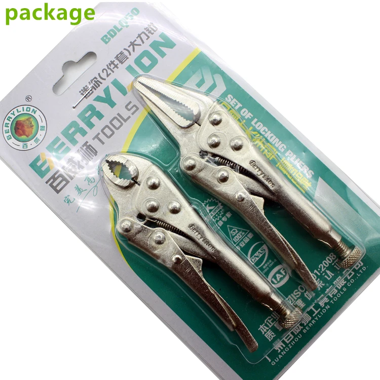 Berrylion Tools Mini Style Locking Plier Set Long Nose Locking Plier