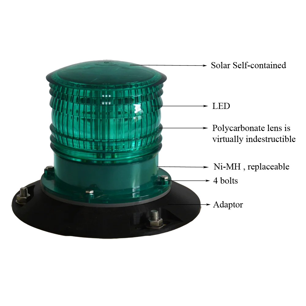 3nm Colregs Boat Signal Equipment Solar Led Marine Navigation Light