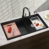 High quality undermount natural solid surface stone resin wall hung bathroom sink