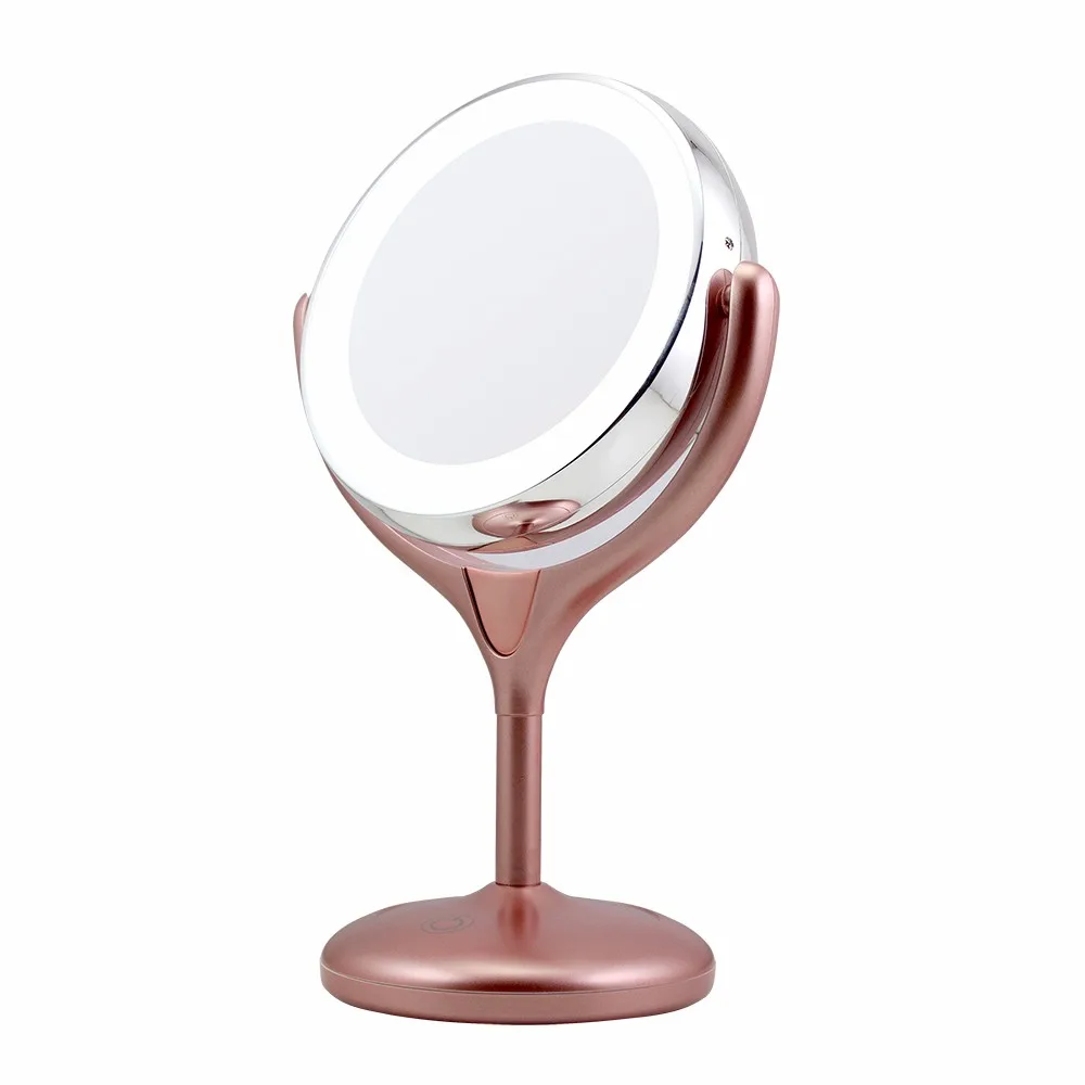 2018 Fashion Style Dualsided Led Lighted Makeup Mirror 20x Magnifying