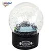 Hot sale products return gifts custom designs own company present gift items glass diy water globe resin bridge snow globe