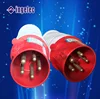 yiwu jinmin industrial 5pin plugs 16A 3P 2P+E 250V IP44 IP45 waterproof connector for signal