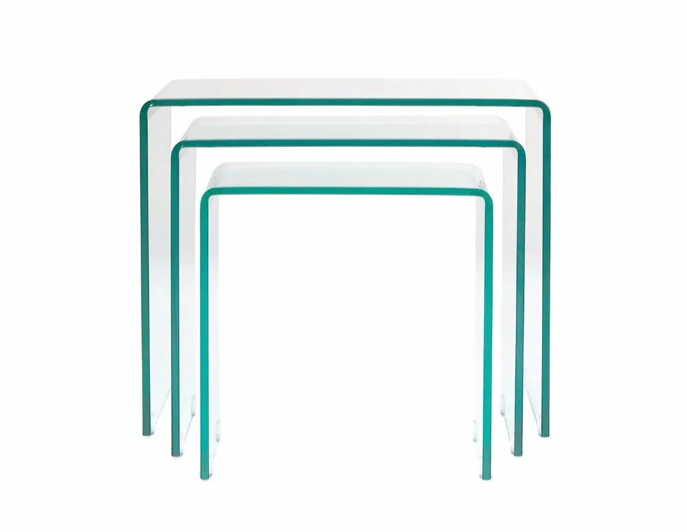 Modern Nest Glass Side Table Living Room Furniture Buy Modern Side