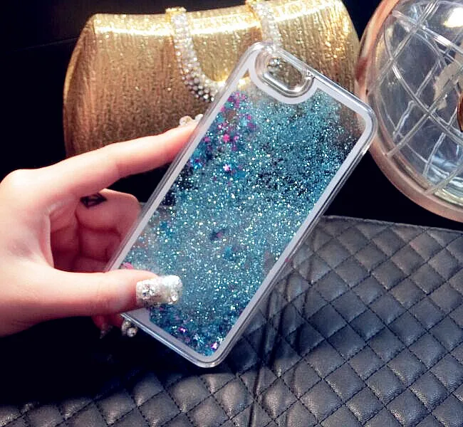 Creative Bling Star Liquid Quicksand Phone Case For iphone 5s/5 PC Material Mobile Covers