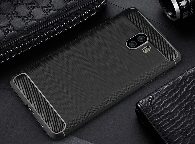 2017 New Arrival Carbon Fiber Tpu case for Samsung galaxy C10 Plus brushed tpu soft cover for Samsung GALAXY C10 Plus