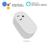 Round Smart Wifi Socket US Plug Remote Control Power Strip Timing Switch with Power Metering