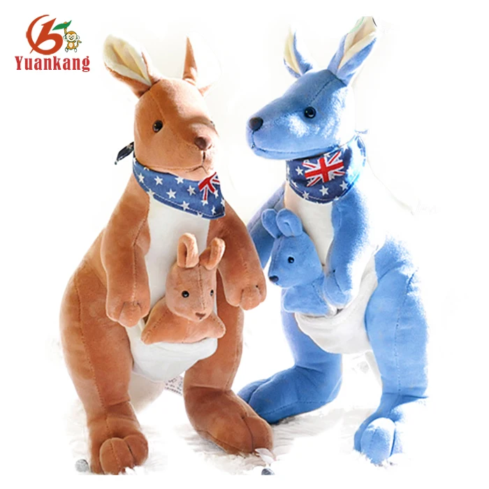 blue kangaroo plush toy