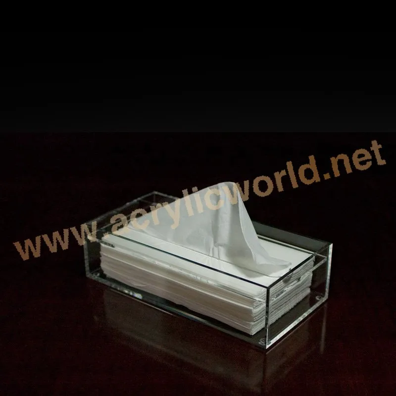 Custom Ecofriendly Color Printed Clear Plastic Tissue Box Tissue Box