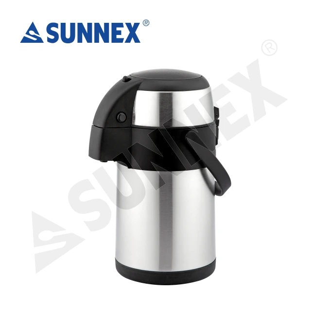 large coffee thermos with pump