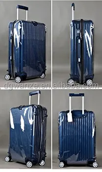 suitcase cover transparent