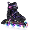 Amazon best seller hot selling adjustable flashing roller inline skates shoes