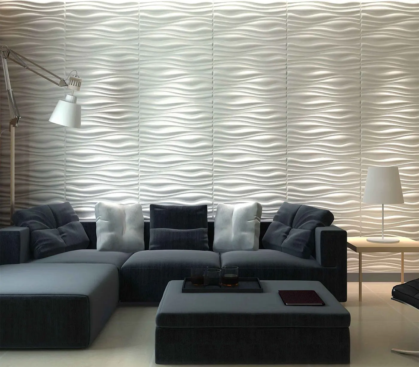 Buy Art3d Decorative 3d Wall Panels Wave Board Design For Tv