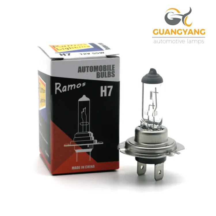 Ramos lighting 12v 55w car lamp headlight xenon halogen bulb factory h7 bulb