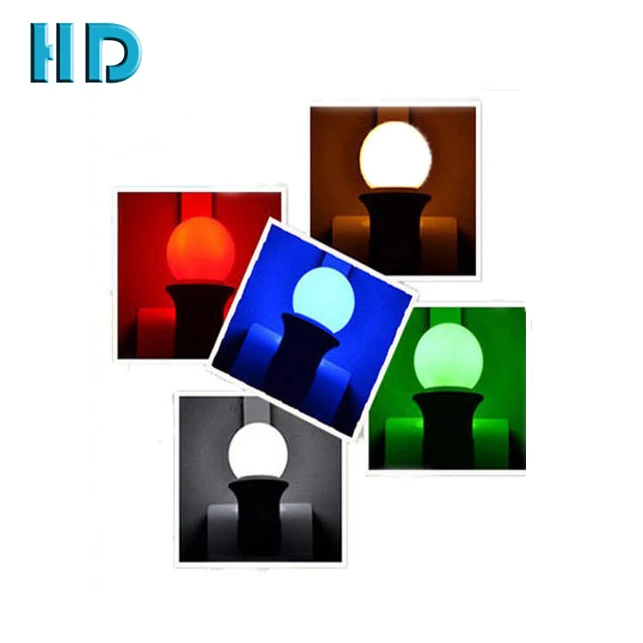 0.6W 1W g45 Lamp, colorful led light , e26 e27 B22 led round mirror light bulb