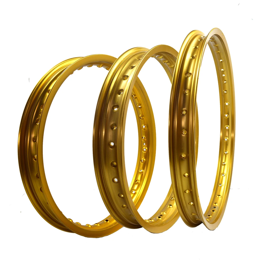 Motocross 1.6x21"/ 2.15x19"/1.85x19" Aluminum Alloy Gold Wheels Rims