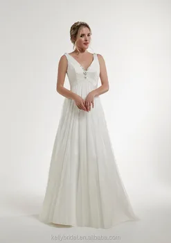 Zm 16126 Sleeveless Country Style Wedding Dresses Low Open Back Zm 16126 Sleeveless Country Style Wedding Dresses Low Open Back Beaded Chiffon Simple Bridal Gown