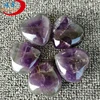 Factory yellow jade hearts souvenirs made of stone wholesale chakra quartz