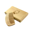 cheap mini wooden compact mirror with comb