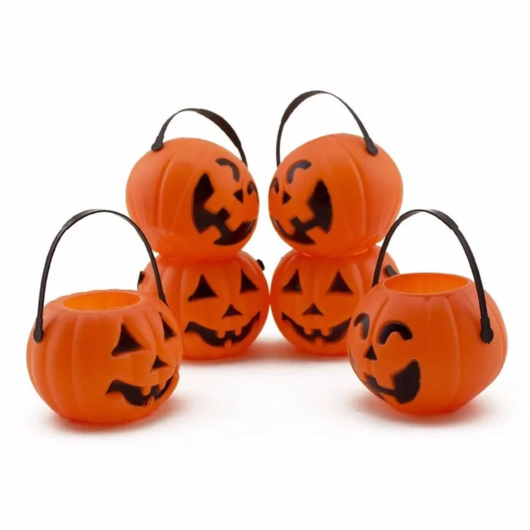 Hot Sale Plastic Candy Halloween Pumpkin Buckets - Buy Pumpkin Bucket 