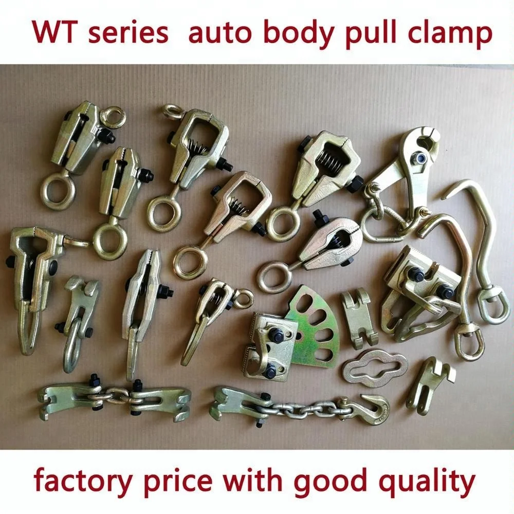 Car Body Frame Rack Clamp Puller Two Way Auto Collision Panel Beating Tool Metal