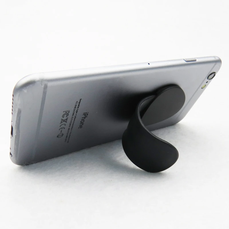 Silicone Mobile Phone Holder With Slap Band And 3m Adhesive Tape