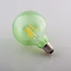 Green bulb colored global ball lamp LED filament G125 E27