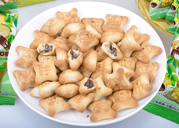 Chocolate Injection Machine Hello Panda Biscuit Siemens PLC Touch Screen