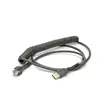 2.4 m CAB-524 USB Type A Coil Cable For Datalogic Industrial Purpose Handheld Scanner