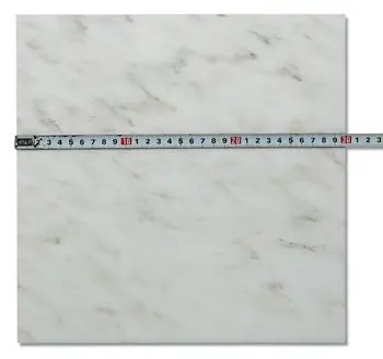 China Oriental White Statuario Marble Floor Tiles Standard Size