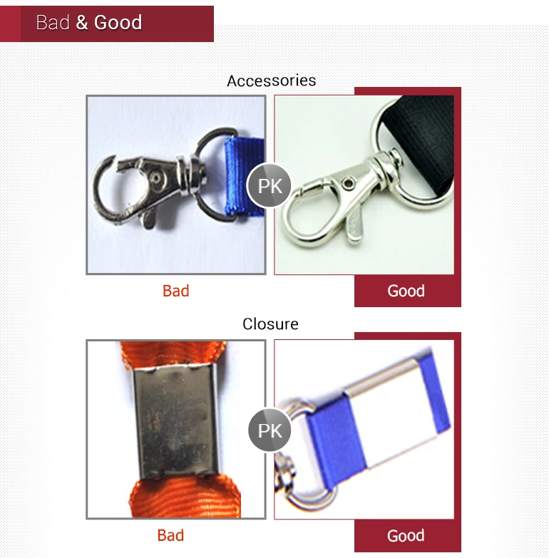 best price polyester lanyard neck strap Attachment Accessories Customized 