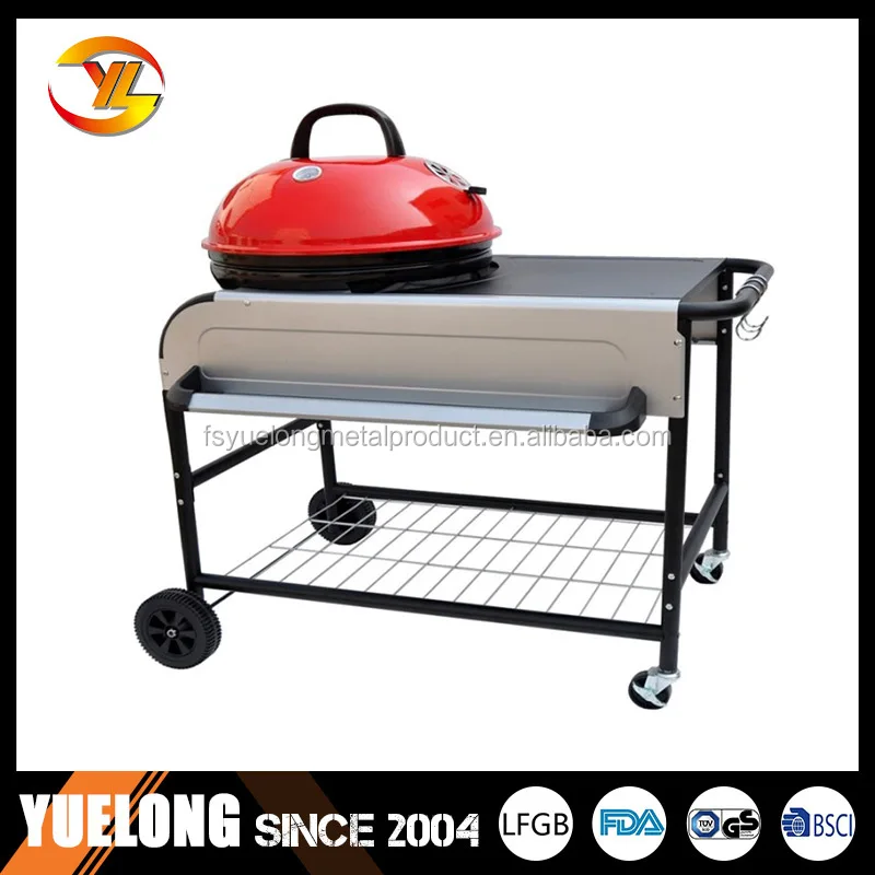 Portable Large Trolley Charcoal Bbq Grill Camping Picnic Barbecue